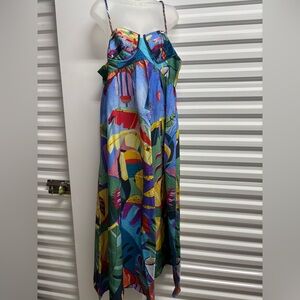 FARM Rio Multicolor Abstract Dress